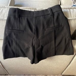 Zara black high-waisted shorts. Medium.